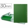 Carpeta proyectos liderpapel folio lomo 30mm carton forrado verde - PY35