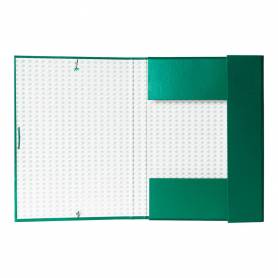 Carpeta proyectos liderpapel folio lomo 30mm carton forrado verde