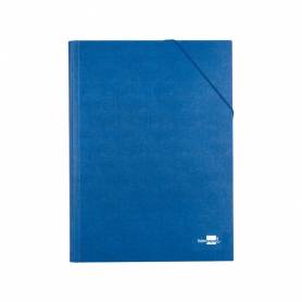 Carpeta clasificadora liderpapel 12 departamentos folio prolongado carton forrado azul