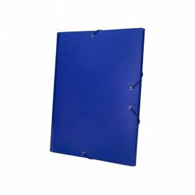 Carpeta clasificadora liderpapel 12 departamentos folio prolongado carton forrado azul