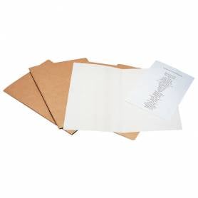 Subcarpeta liderpapel folio kraft interior blanco 240g/m2