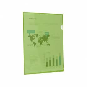 Carpeta liderpapel dossier uñero 44003 polipropileno din a4 verde 20 hojas