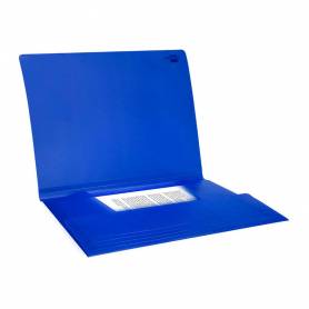 Carpeta liderpapel gomas solapas 34962 polipropileno din a4 azul translucido