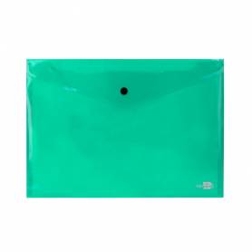 Carpeta liderpapel dossier broche 34043 polipropileno din a4 verde transparente 50 hojas