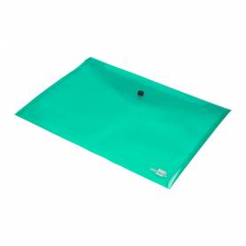 Carpeta liderpapel dossier broche 34043 polipropileno din a4 verde transparente 50 hojas