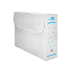 Caja archivo definitivo plastico liderpapel blanco 360x260x100 mm