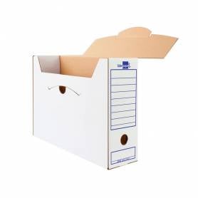 Caja archivo definitivo liderpapel ecouse cartón 100% reciclado 106 listados de ordenador 430x316x116mm 325g/m2