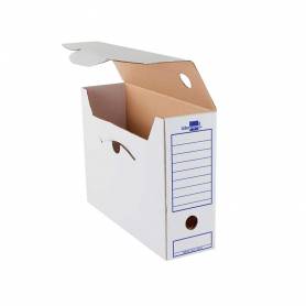 Caja archivo definitivo liderpapel ecouse carton 100% reciclado 103 cuarto 278x213x105mm 325g/m2