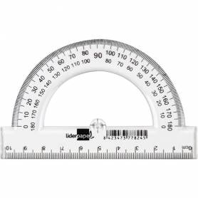 Semicirculo liderpapel 10 cm plastico