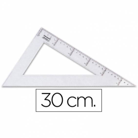 Cartabon liderpapel 30 cm plastico cristal