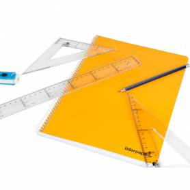 Regla liderpapel plastico cristal 40 cm