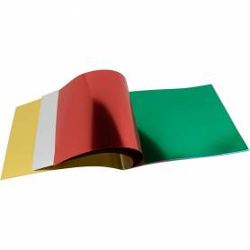 Bloc trabajos manuales liderpapel papel metalizado 240x315 mm 10 hojas colores surtidos