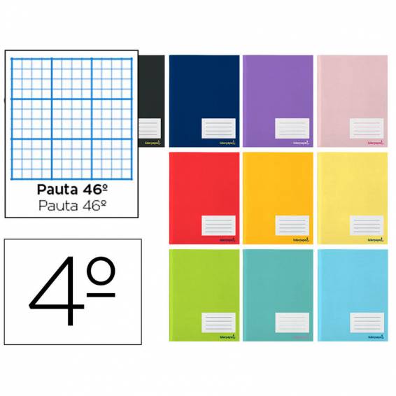 Libreta liderpapel smart a5 32 hojas 60 g/m2 rayado nº 46 colores surtidos