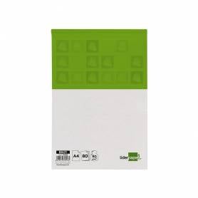 Bloc notas liderpapel cuadro 4 mm a4 80 hojas 60 g/m2 perforado sin tapa