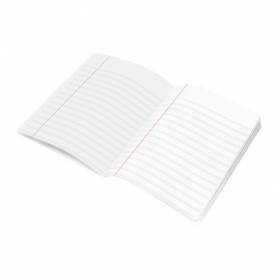 Libreta liderpapel scriptus a5 plus 48 hojas 90g/m2 rayado montessori 5mm con margen colores surtidos