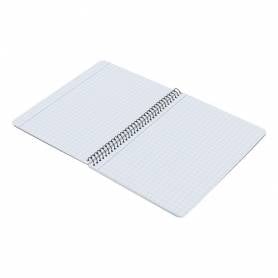 Cuaderno espiral liderpapel cuarto pautaguia tapa blanda 40h 75 gr cuadro pautado 2,5mmcon margen colores surtidos