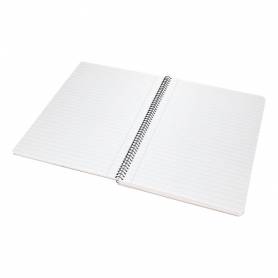 Cuaderno espiral liderpapel folio pautaguia tapa dura 80h 75 gr cuadro pautado 2,5mm con margen colores surtidos