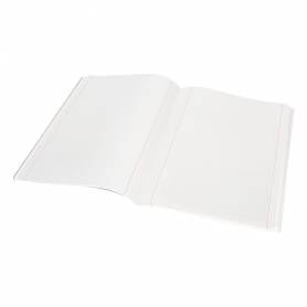 Libreta liderpapel tapa negra a4 80 hojas 60g/m2 cuadro 5mm con doble margen