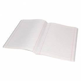 Libreta liderpapel tapa negra a4 80 hojas 60g/m2 horizontal con doble margen