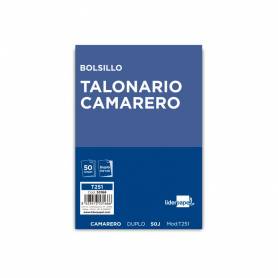 Talonario liderpapel camarero bolsillo original y copia t251 zig zag