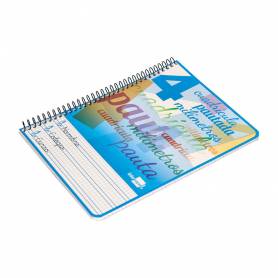 Cuaderno espiral liderpapel cuarto pautaguia tapa blanda 40h 75 gr cuadro pautado 4mm colores surtidos