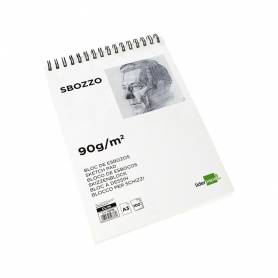 Bloc dibujo liderpapel esbozos espiral a3 297x420mm 100 hojas 90gr/m2 sin recuadro