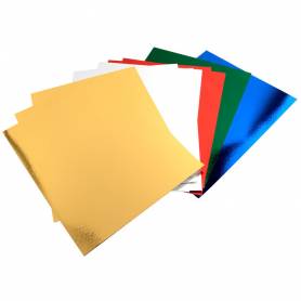 Bloc trabajos manuales liderpapel cartulina metalizada 240x315mm 10 hojas colores surtidos