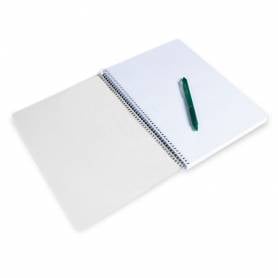 Cuaderno espiral liderpapel cuarto tapa dura 80h 60 gr cuadro 4mm con margen colores surtidos