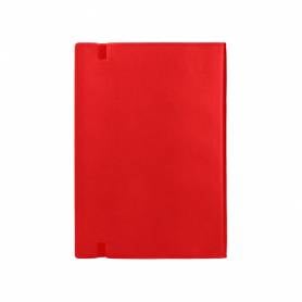 Libreta indice liderpapel similpiel a7 120 hojas 70g/m2 color rojo