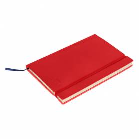 Libreta indice liderpapel similpiel a7 120 hojas 70g/m2 color rojo