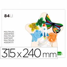 Bloc trabajos manuales liderpapel multiple 240x315mm 84 hojas colores surtidos