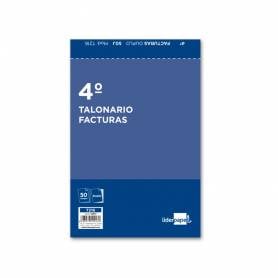 Talonario liderpapel facturas cuarto original y copia t216 con i.v.a.