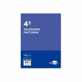 Talonario liderpapel facturas cuarto -con iva- 116