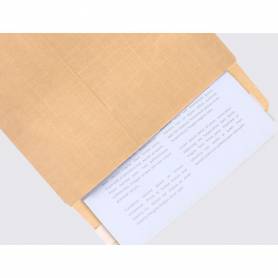 Sobre liderpapel bolsa armado kraft envio seguridad 260x360 mm solapa tira de silicona 120 gr caja de 100 unidades