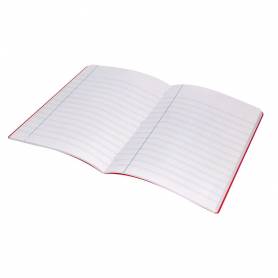 Libreta liderpapel 360 tapa de plastico a5 48 hojas 90g/m2 pauta 5 2,5mm con margen colores surtidos