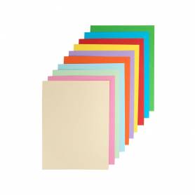 Bloc trabajos manuales liderpapel cartulina 240x315 mm 10 hojas colores surtidos