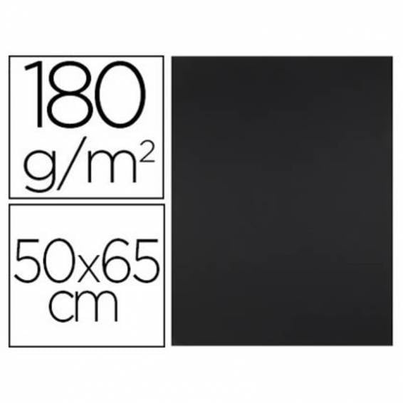 Cartulina liderpapel 50x65 cm 180g/m2 negro paquete de 25 hojas