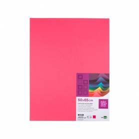 Cartulina liderpapel 50x65 cm 180g/m2 fucsia paquete de 25 hojas