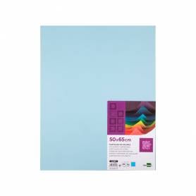 Cartulina liderpapel 50x65 cm 180g/m2 azul paquete de 25 hojas