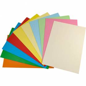 Papel color liderpapel a3 80gr 10 colores surtidos paquete 100 hojas