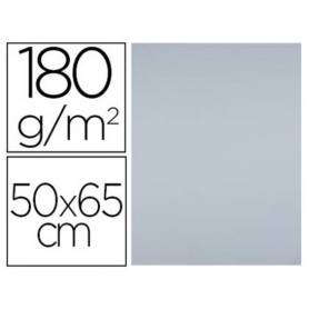 Cartulina liderpapel 50x65 cm 180 gr gris paquete de 25 hojas