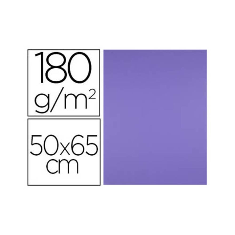 Cartulina liderpapel 50x65 cm 180 gr purpura paquete de 25 hojas