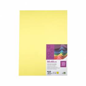 Cartulina liderpapel 50x65 cm 180 gr amarillo medio paquete de 25 hojas