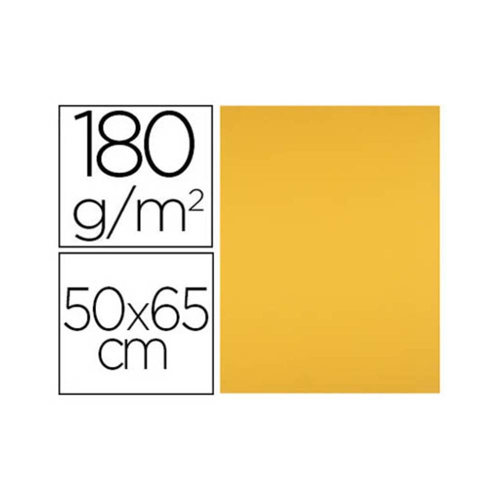 Cartulina liderpapel 50x65 cm 180 gr oro viejo paquete de 25 hojas