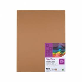 Cartulina liderpapel 50x65 cm 180 gr marron escolar paquete de 25 hojas