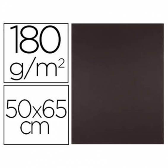 Cartulina liderpapel 50x65 cm 180 gr marron paquete de 25 hojas