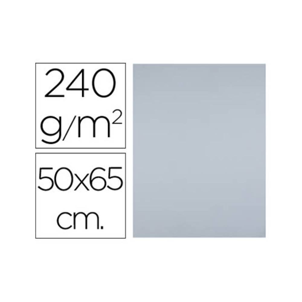 Cartulina liderpapel 50x65 cm 180 gr gris unidad