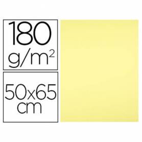 Cartulina liderpapel 50x65 cm 180 gr amarillo medio unidad