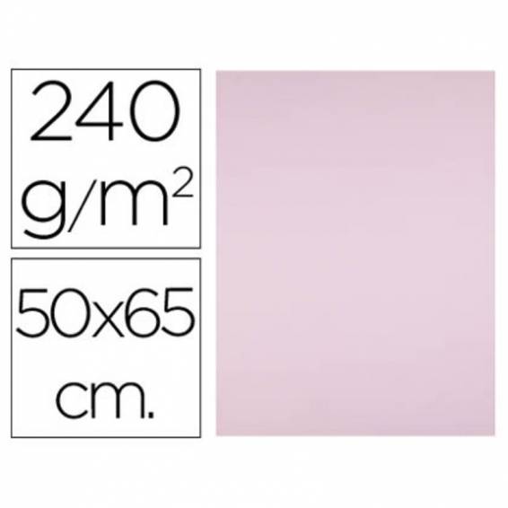 Cartulina liderpapel 50x65 cm 240g/m2 rosa paquete de 25 hojas