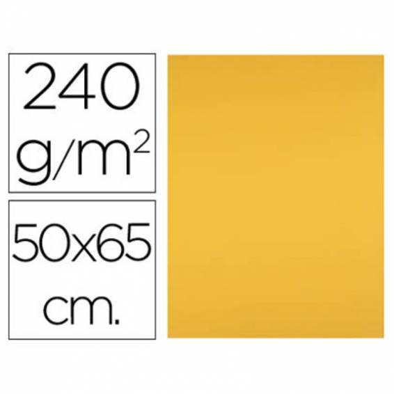 Cartulina liderpapel 50x65 cm 240g/m2 oro viejo paquete de 25 hojas